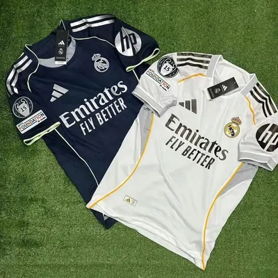 Real Madrid Home and Away Football Jerseys by Adidas